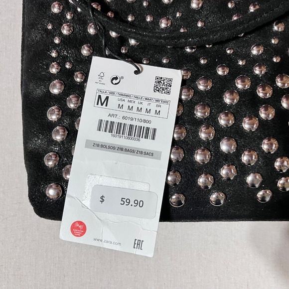 Large Studded Tote Bag | Zara - Picture 5 of 5